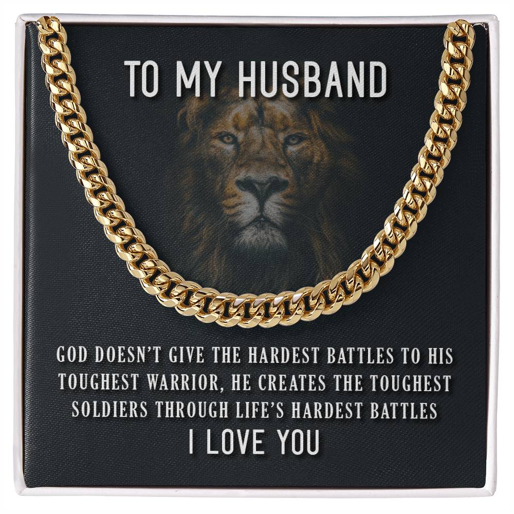 To My Husband - Cuban Link Chain