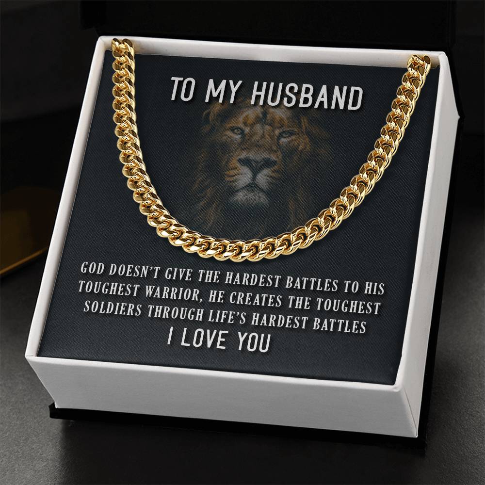 To My Husband - Cuban Link Chain