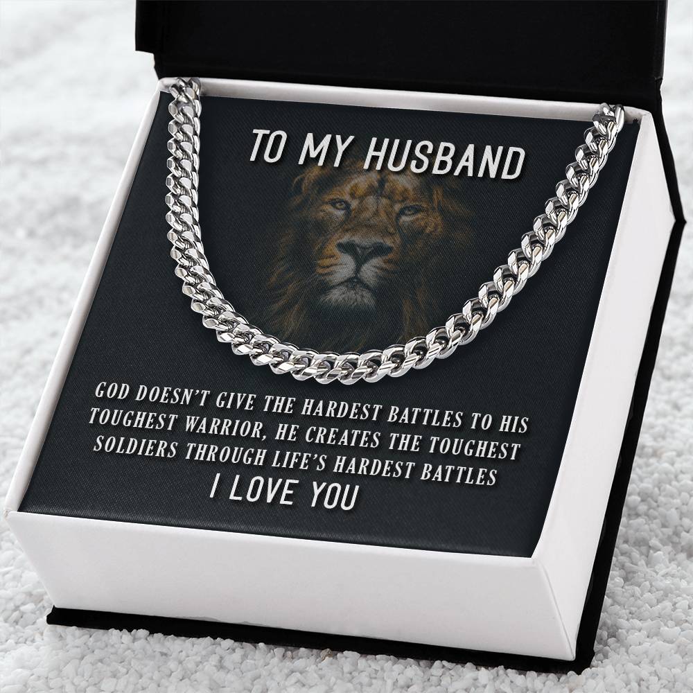 To My Husband - Cuban Link Chain