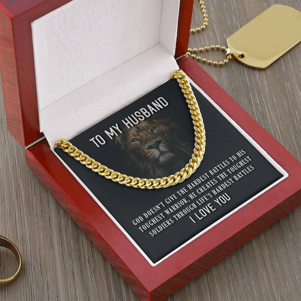 To My Husband - Cuban Link Chain