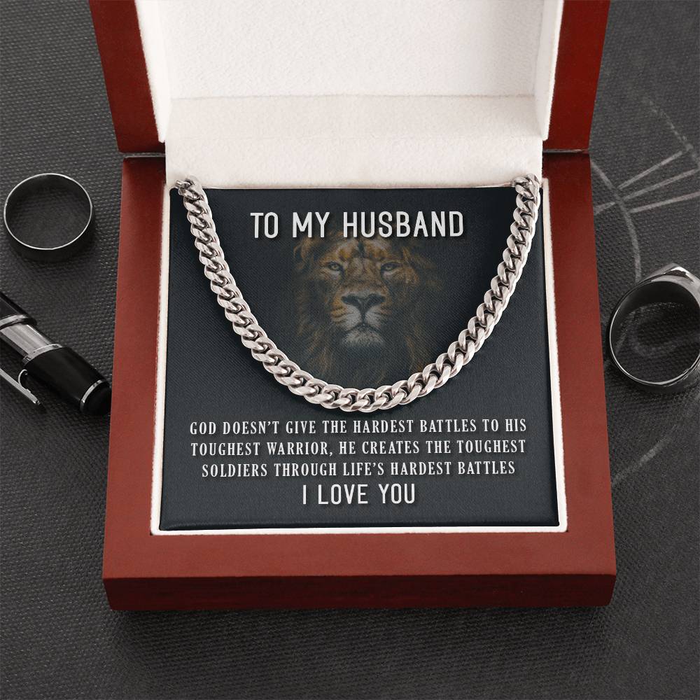 To My Husband - Cuban Link Chain