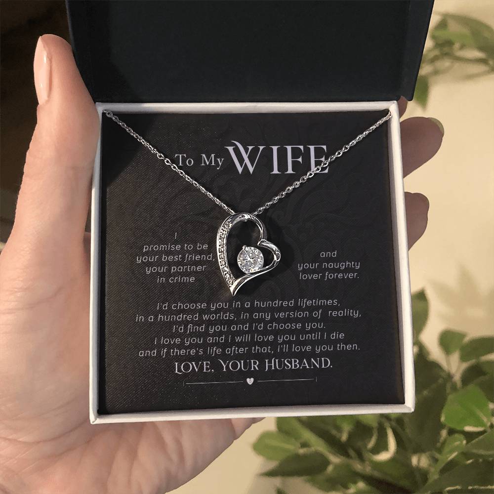 To my wife- I promise