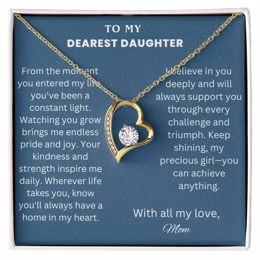 Forever Love Necklace To My Dearest Daughter from Mom