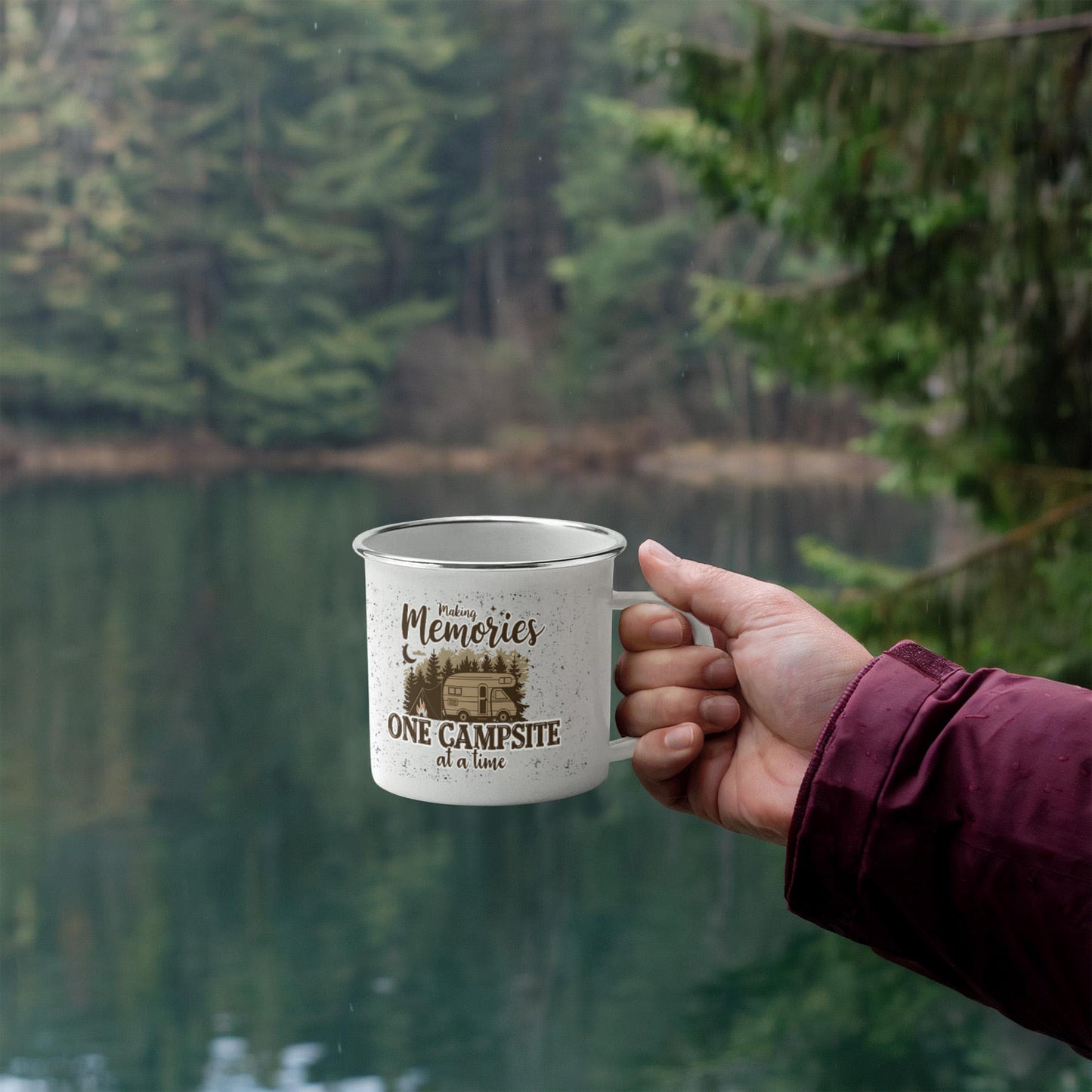 To My husband - Enamel Camping Mug