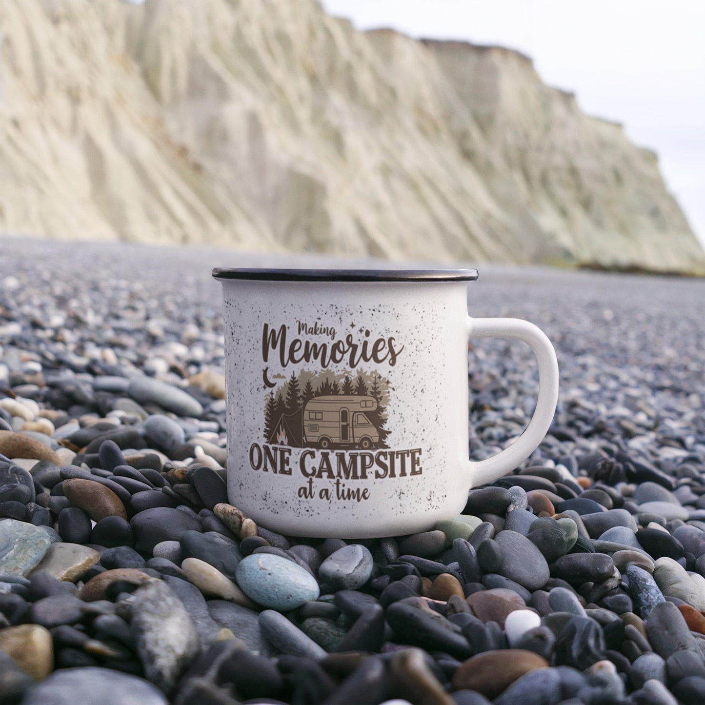 To My husband - Enamel Camping Mug