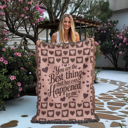 Valentine's Day Gift - Heirloom Woven Blanket, Thoughtful Gift